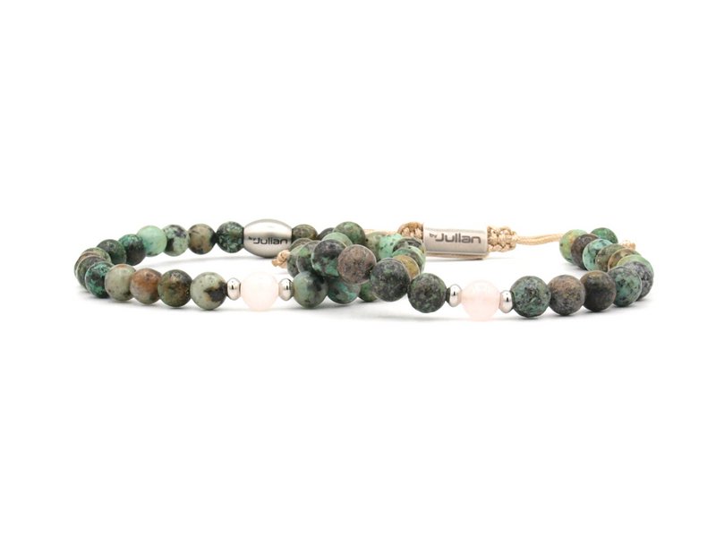 Mother and daughter bracelet set Afr. Turquoise