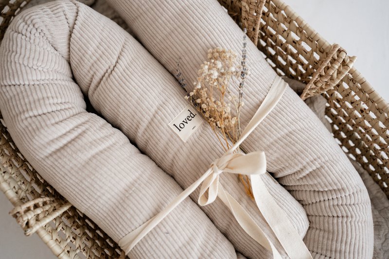 Sengeslange seng kant creme/beige CORD