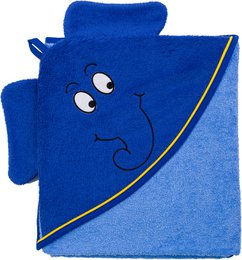 Asciugamano con cappuccio elefante, 100x100