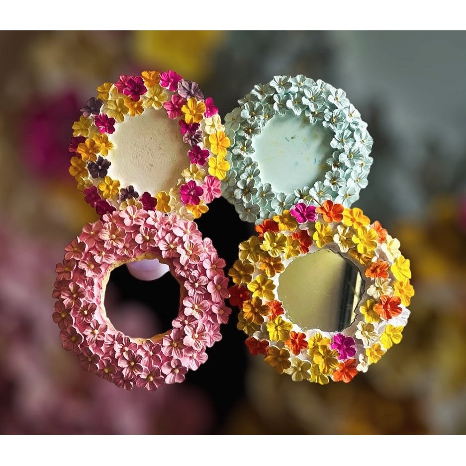 Exclusive ! Floral Wreath / Photo frame / Door Decor / Mirror