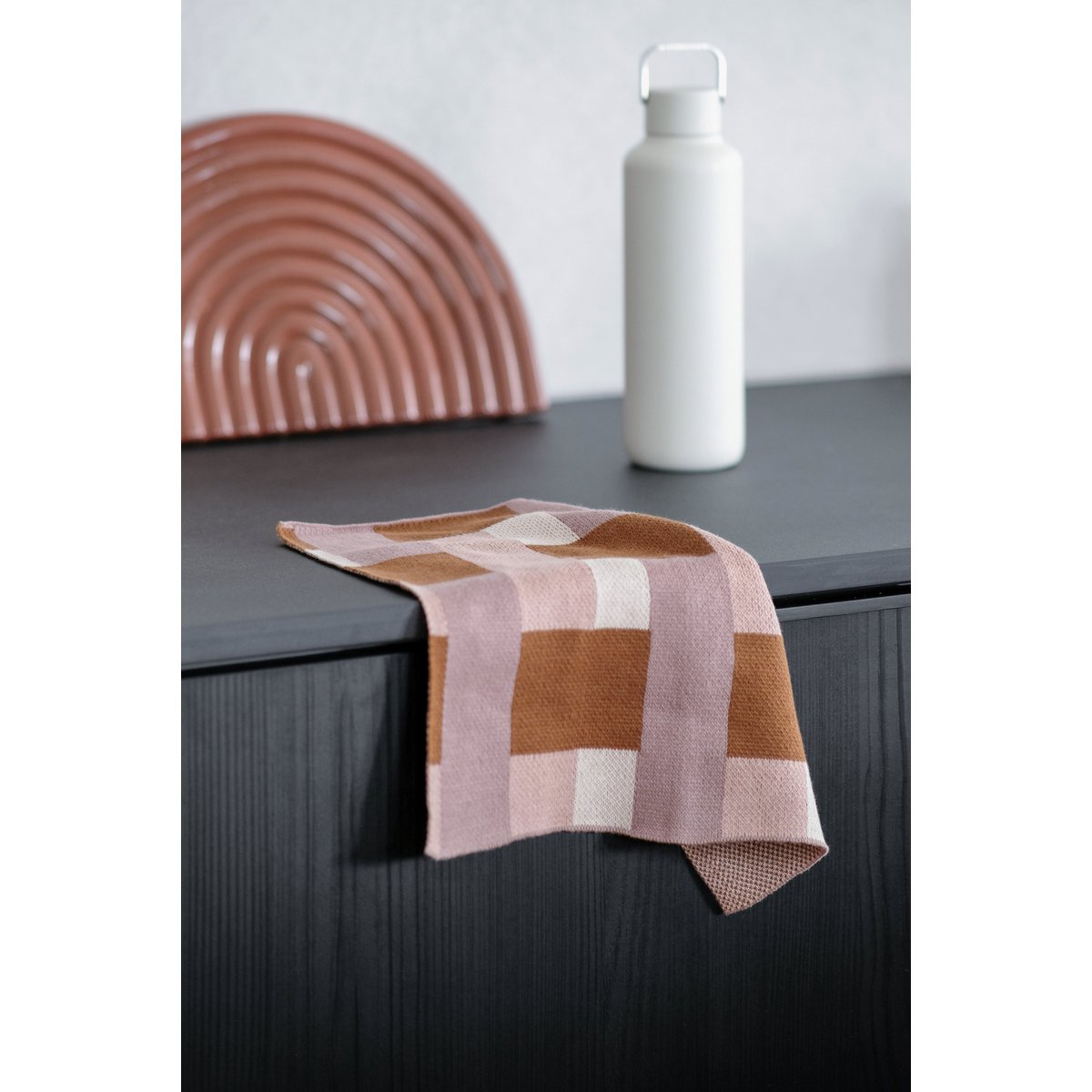 Katoenen gebreide vaatdoek, veelkleurig