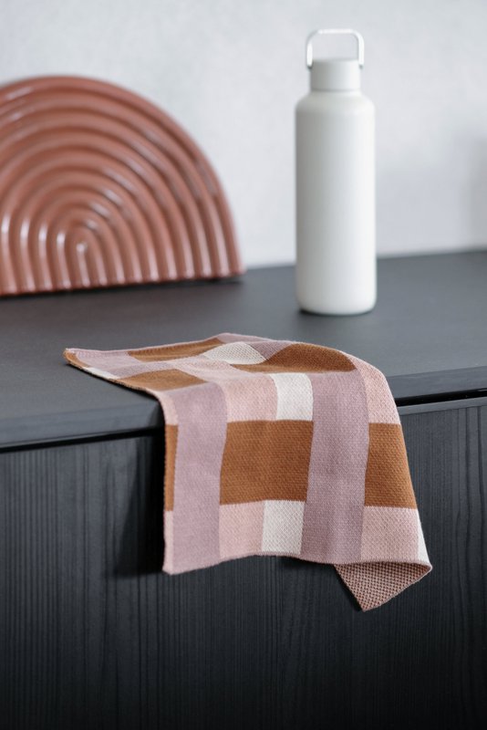 Katoenen gebreide vaatdoek, veelkleurig