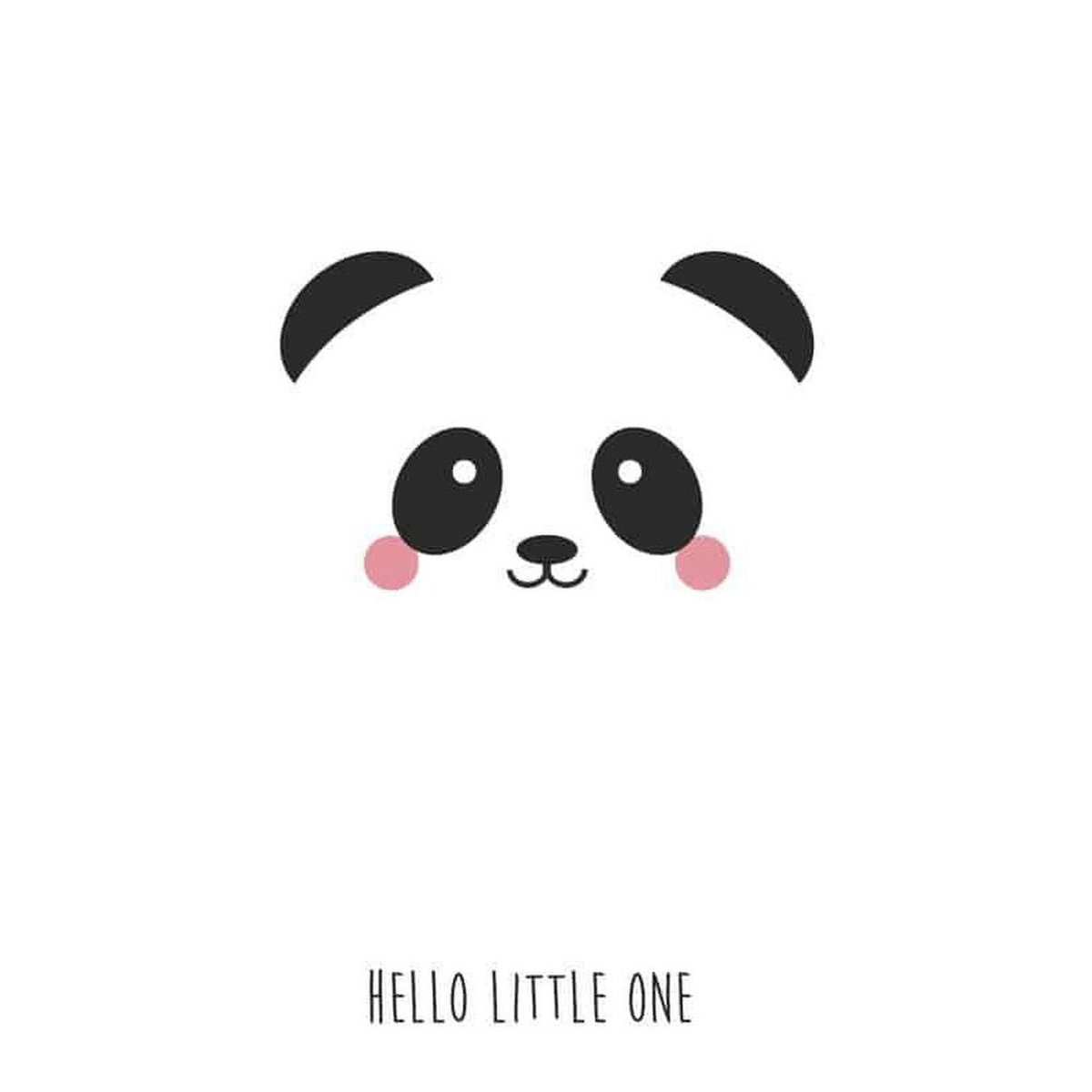 Panda hola pequeño