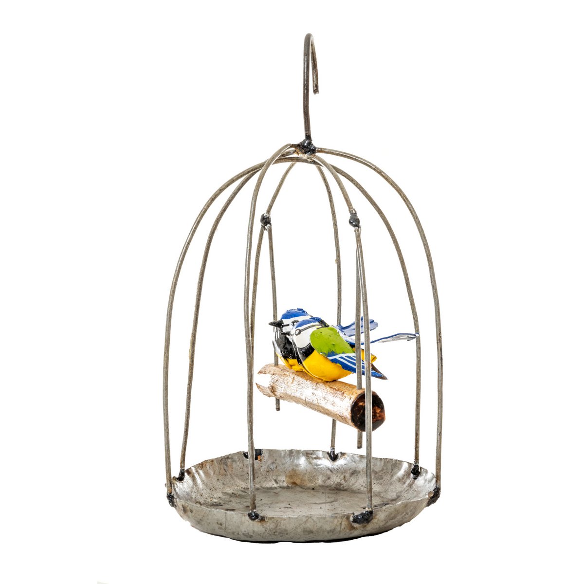 ZIMBA-ARTS METAL COUPLE BLUE TIT HANGING CAGE