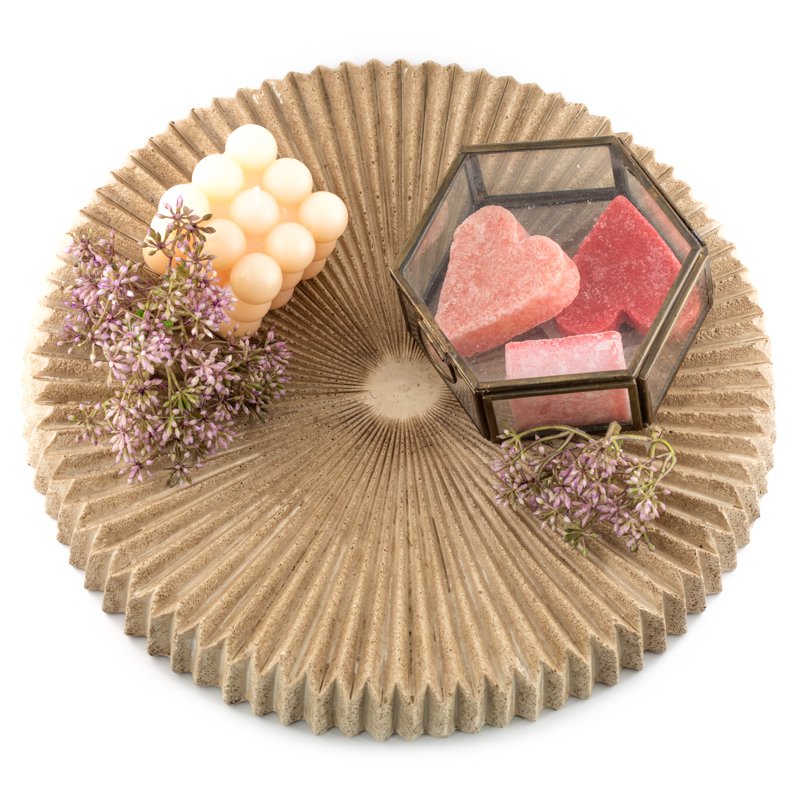 Earthenware plateau salty