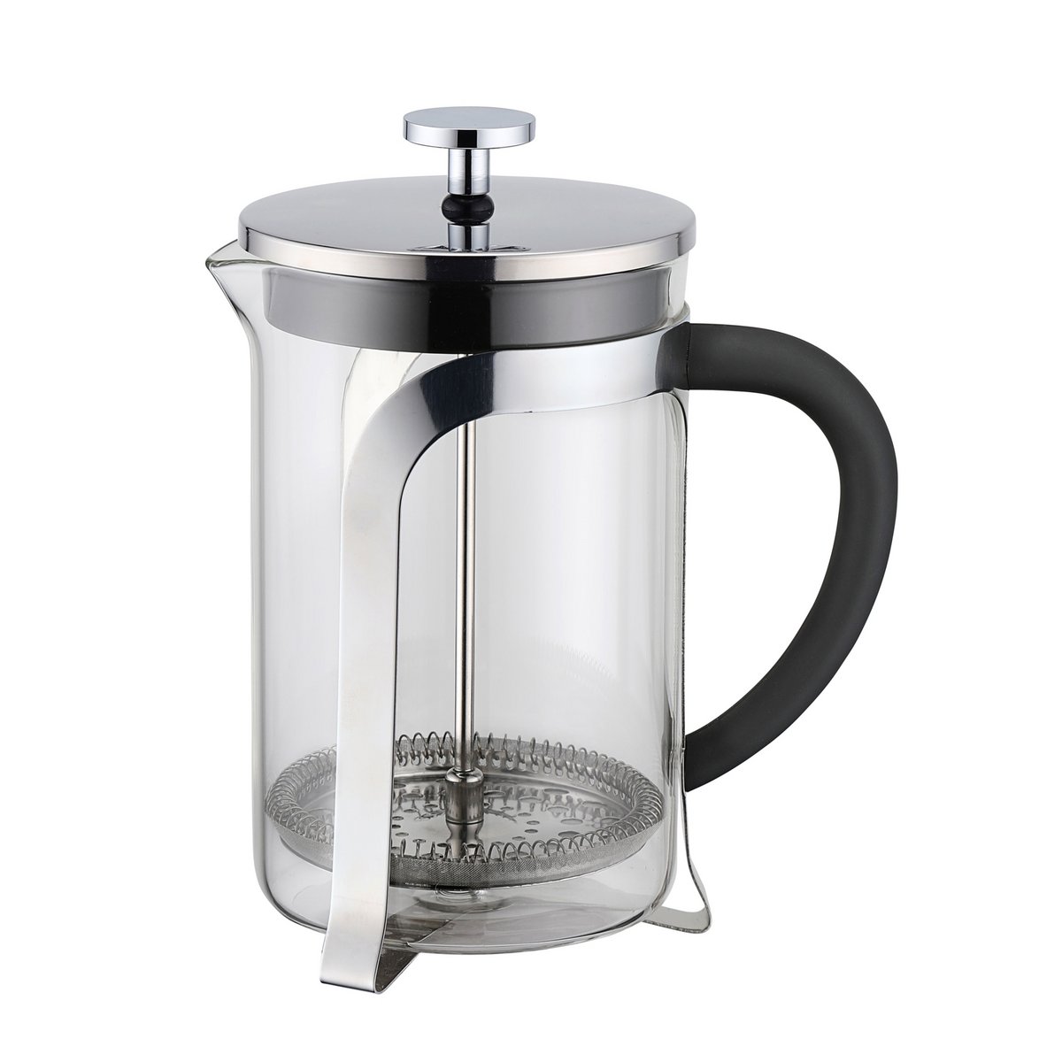 Jarra filtro prensa vidrio borosilicato/acero inoxidable 1 l