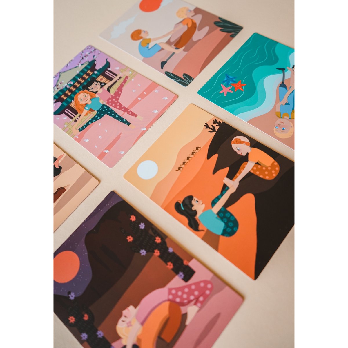 Partner-Yoga-Karten für Kinder – Weihnachtsgeschenk