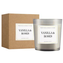 Vanilla & Roses Duftkerze 230g – Vanille & Rosen, Naturwachs, 50h
