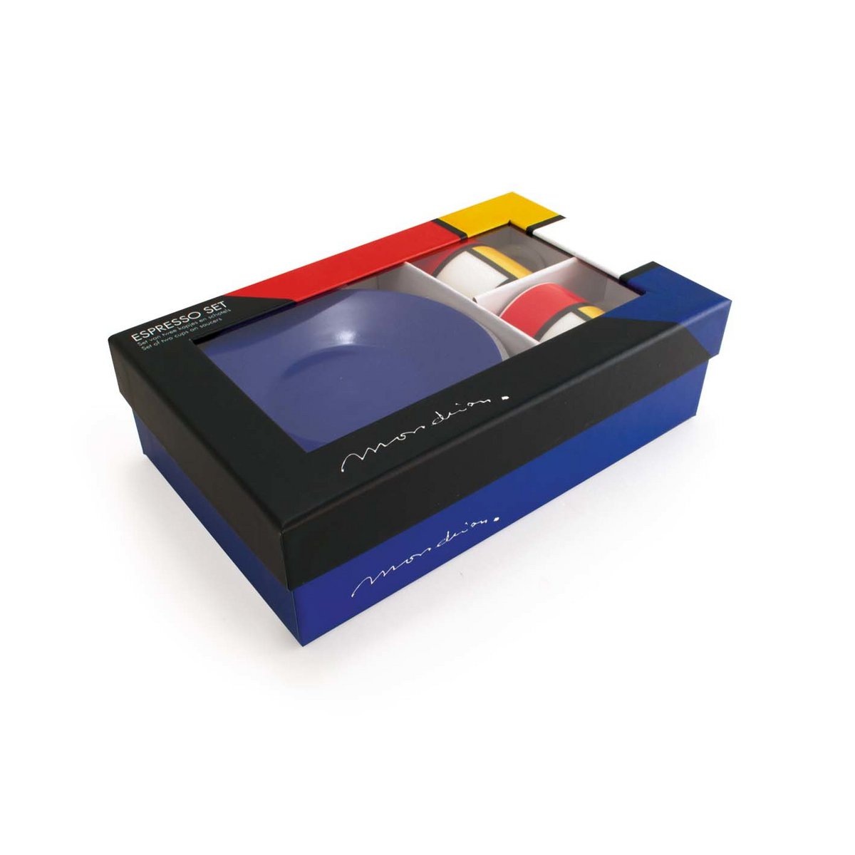 Espresso set, Mondrian