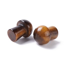 Sattva-Felsen | Tigerauge Ruhe | Gua Sha Spa Pilz 20mm