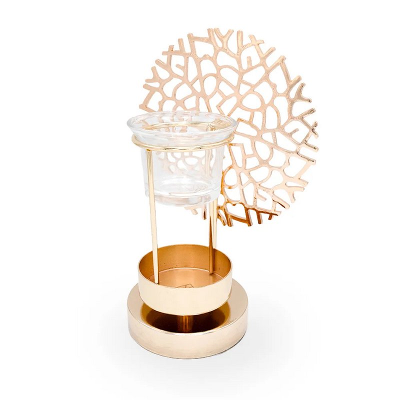 Golden coral perfume burner