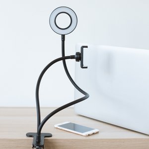 Vlogging Light - LED Selfie Ringlicht mit Smartphone Halter