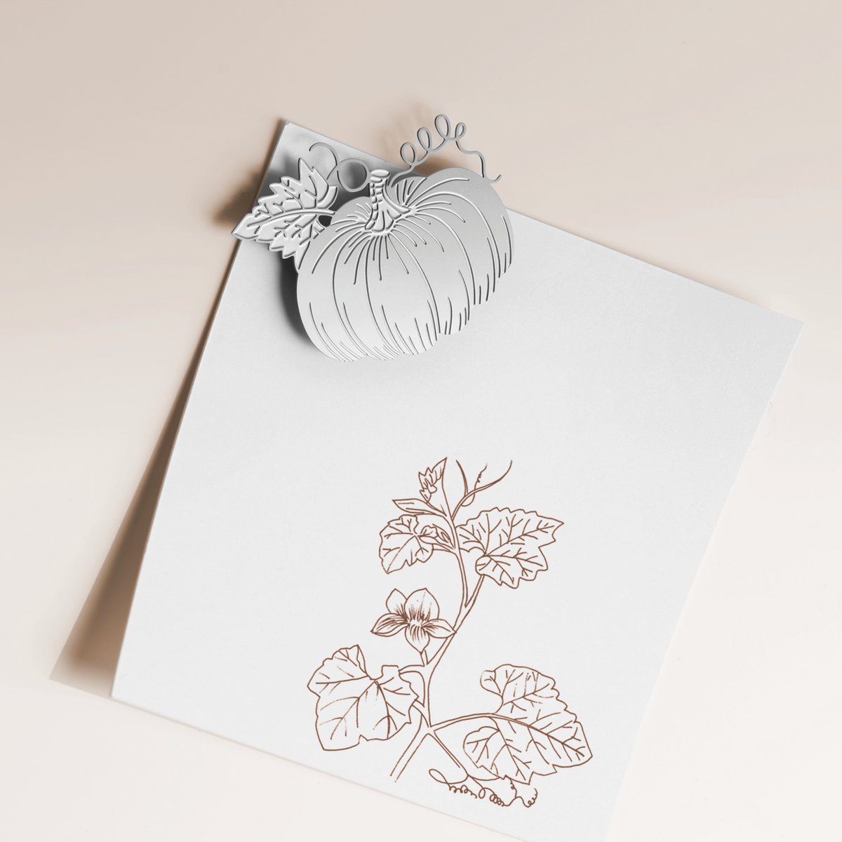 Card of 3 metal garden magnets