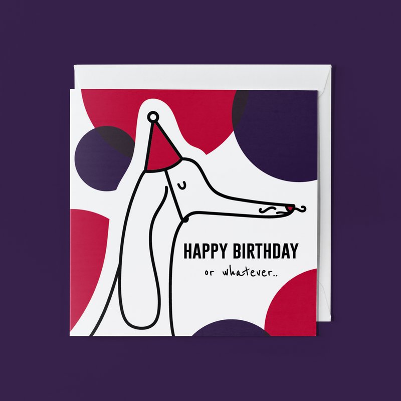 Carte de voeux animale : joyeux anniversaire (ou autre)