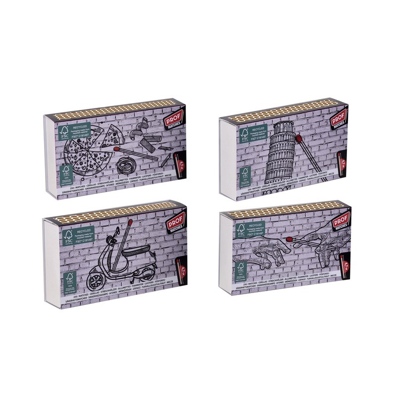 Set of 3 match boxes 47mm x 3 x 240 PROF