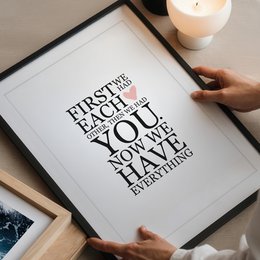 Poster: First we had each other. Then we had you. Now we have everything