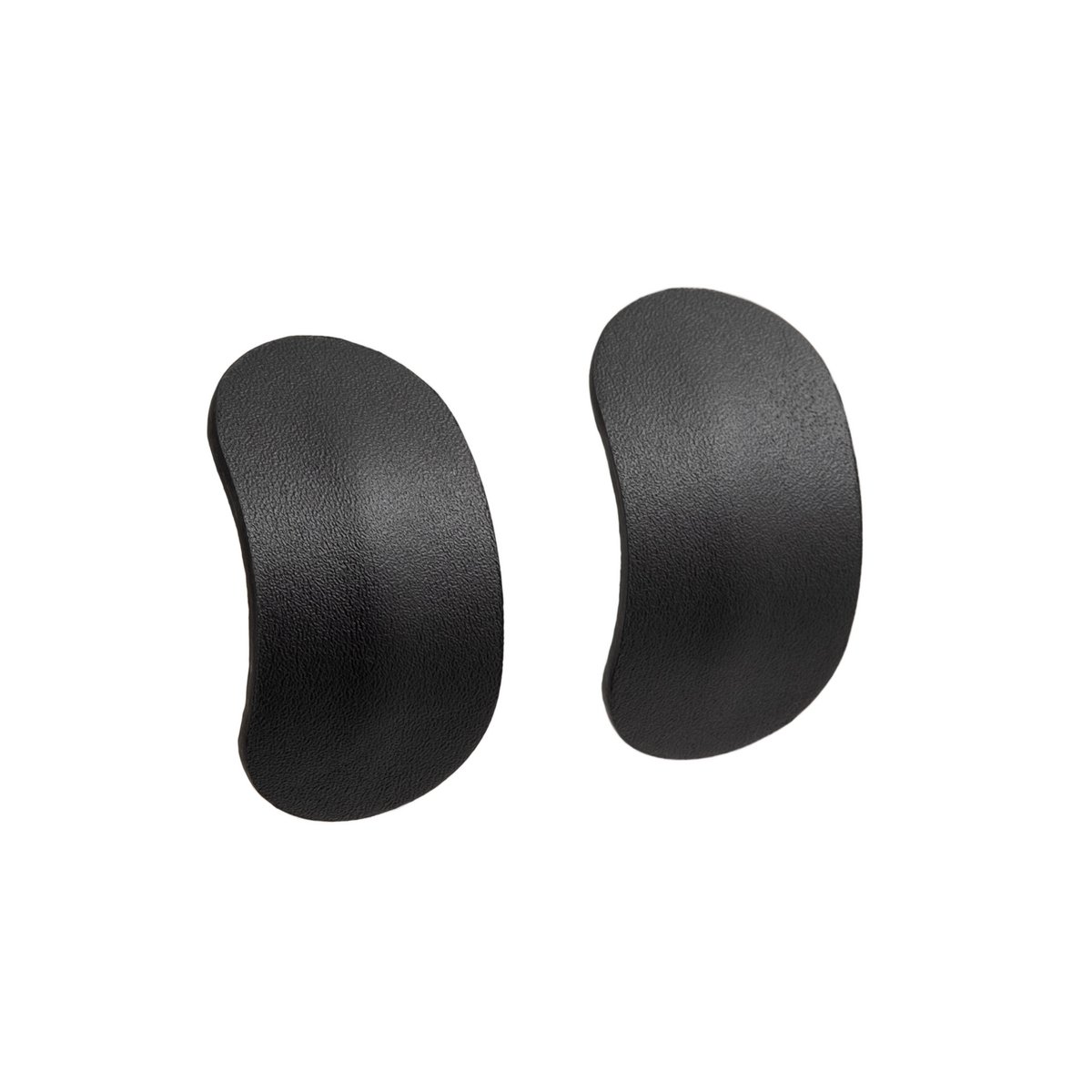 oval drop earrings black