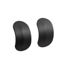 Pendientes colgantes ovalados negros