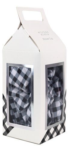 Shower Cap Gift Box Gingham Black/ White Shower Cap Copy
