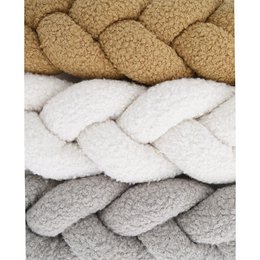 NouBy Creme geflochtene Betttour 3 Sders Bouclette