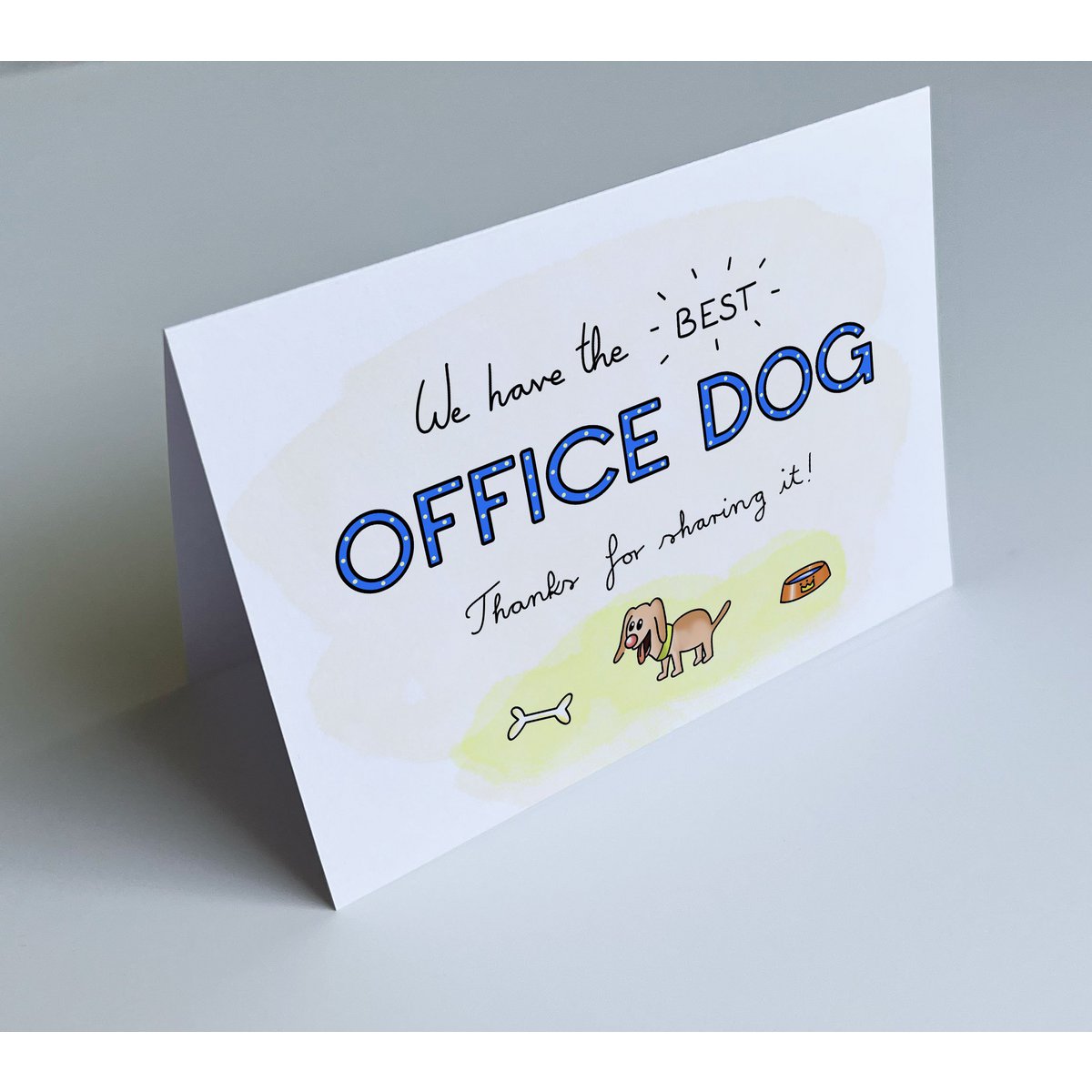 Fun office dog greeting Card