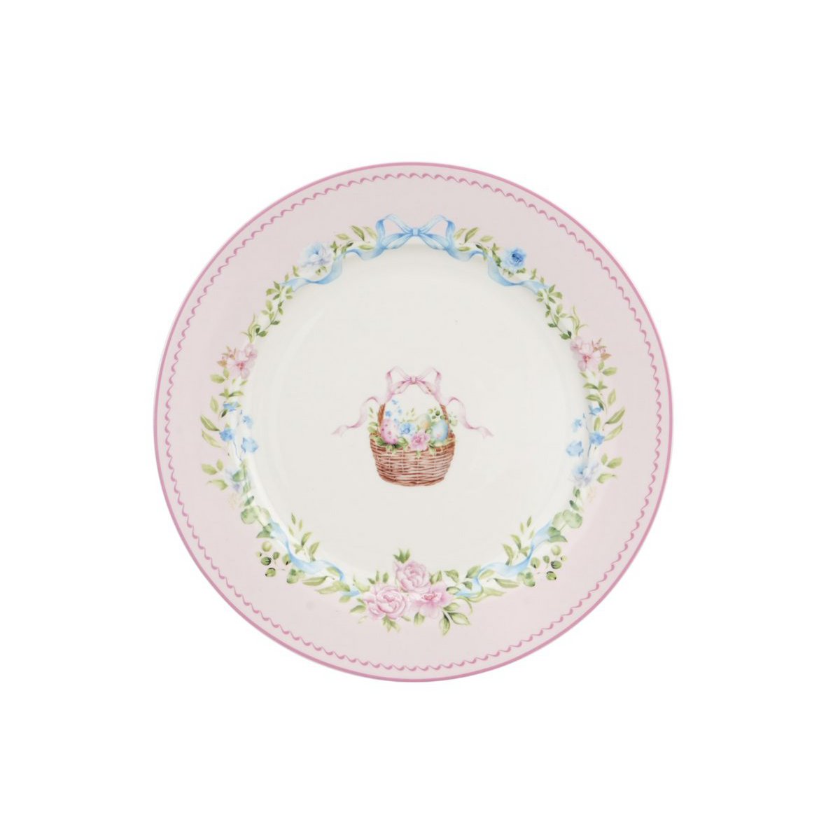 Plato de postre Easter Joy Basket rosa 19 cm Isabelle Rose