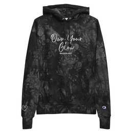Own Your Glow Unisex Champion Batik-Hoodie mit Stickerei | Champion-Hoodie