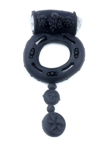 Bossoftoys - 67-00044 - vibrierende Cockring - Schwarz - Batterien inklusive - in Plastiktüte gepackt