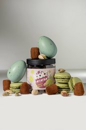 Pistachio Macaroon Chocolate Truffles - 130g Easter Gifting Jar
