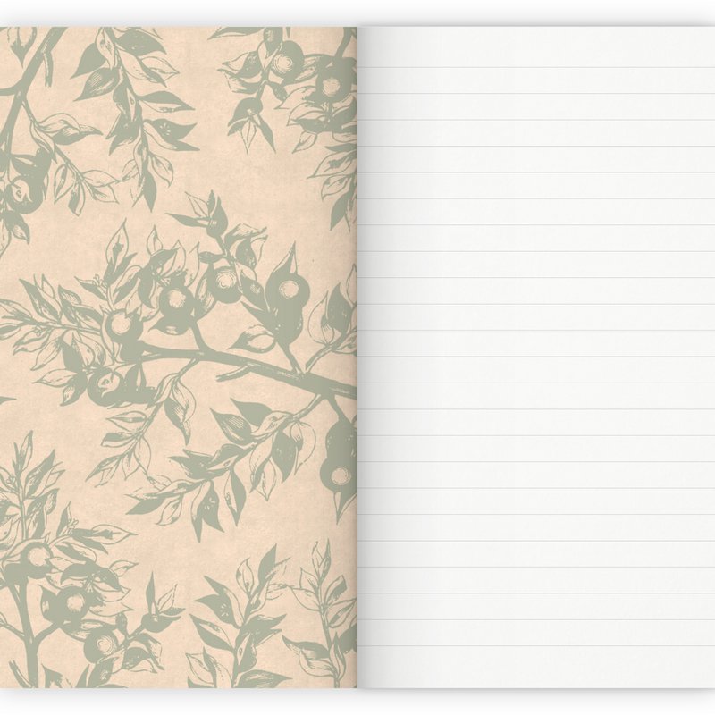 Cuaderno patrón ramas A5