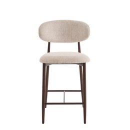 Bar chair Celia Beige Walnut Santi