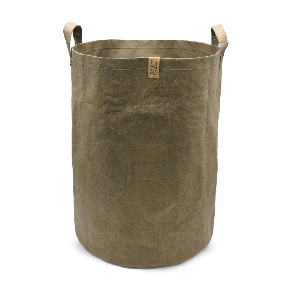 SIZO Washable Paper Storage Basket Mud