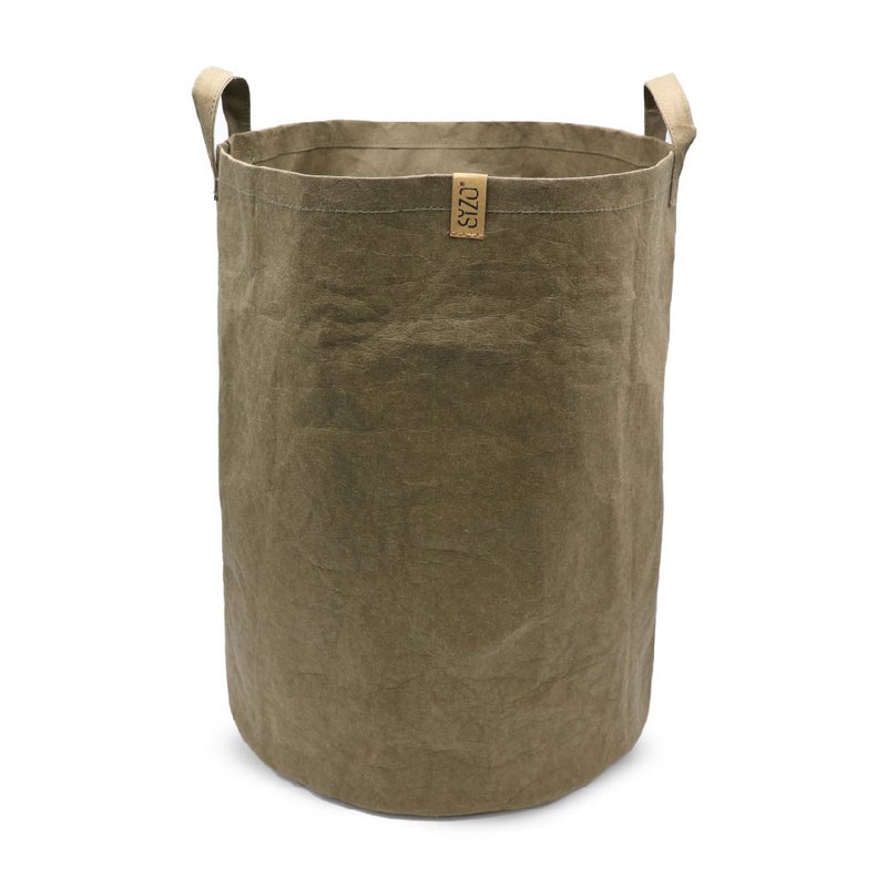 SIZO Washable Paper Storage Basket Mud