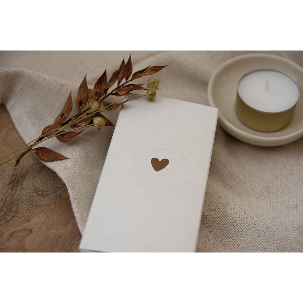 Lumière dans un coeur de boîte