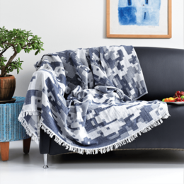 Terræn bomuld jacquard tæppe