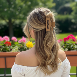 Pince à cheveux moyenne YOSMO – Acétate de cellulose de qualité supérieure – Durable et forte adhérence