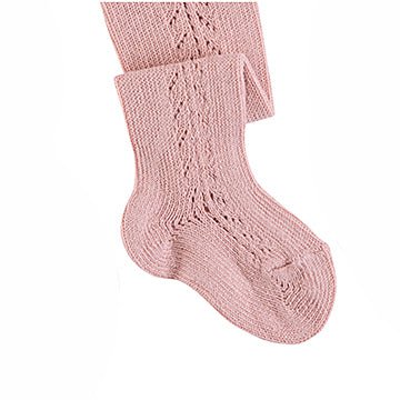 Collants Condor côté ajouré - vieux rose (544)