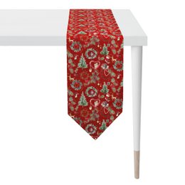 9528 tafelband rood/groen - 32X175