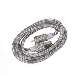 Câble USB à Lightning 1M en Strass Argenté - 10W