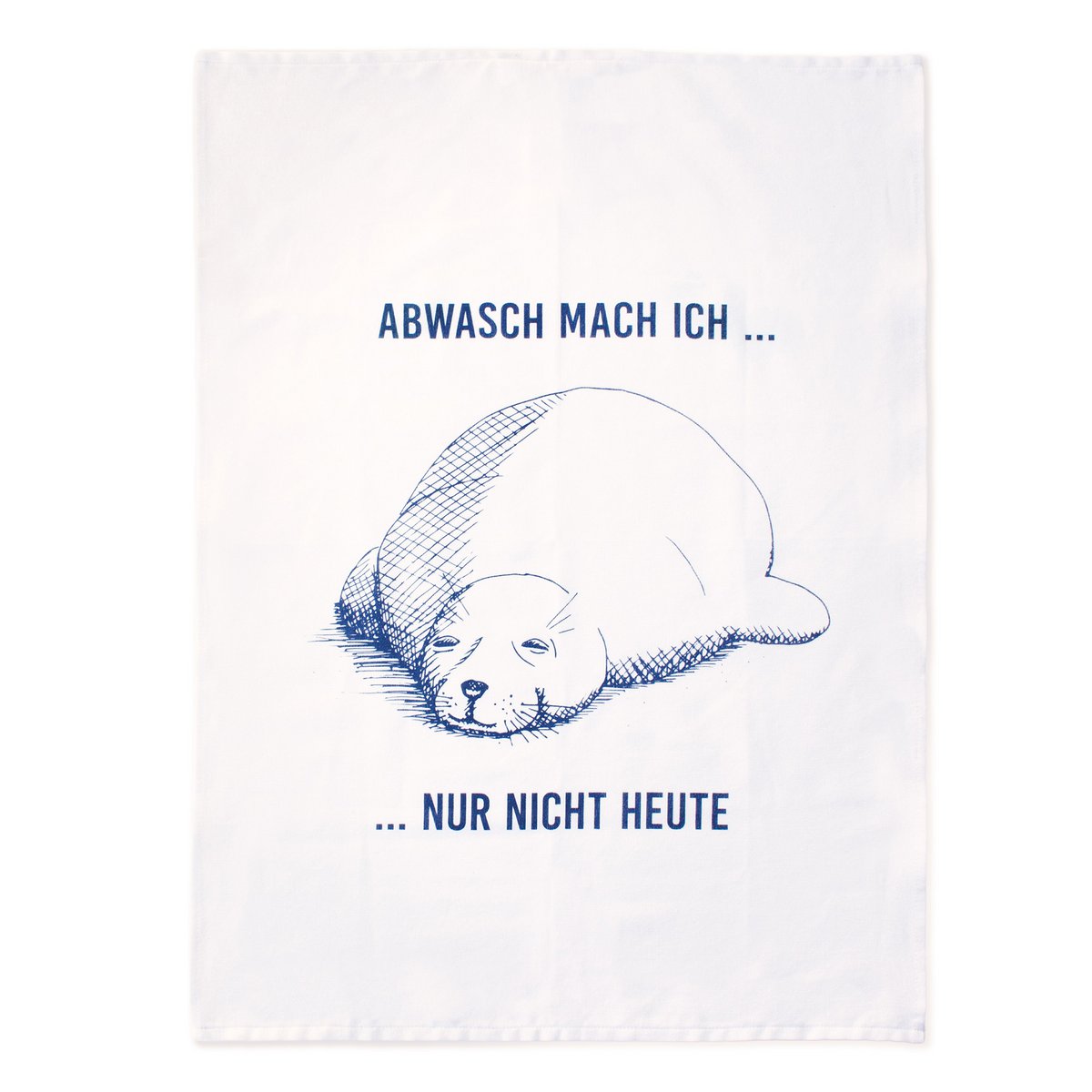 Tea towel “Lazy Seal”