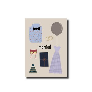 Postkarte verheiratet