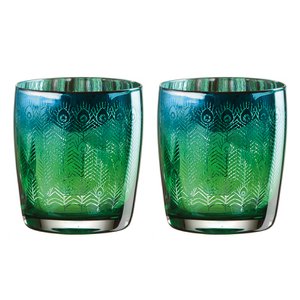 Set of 2 DOF Tumblers - Peacock