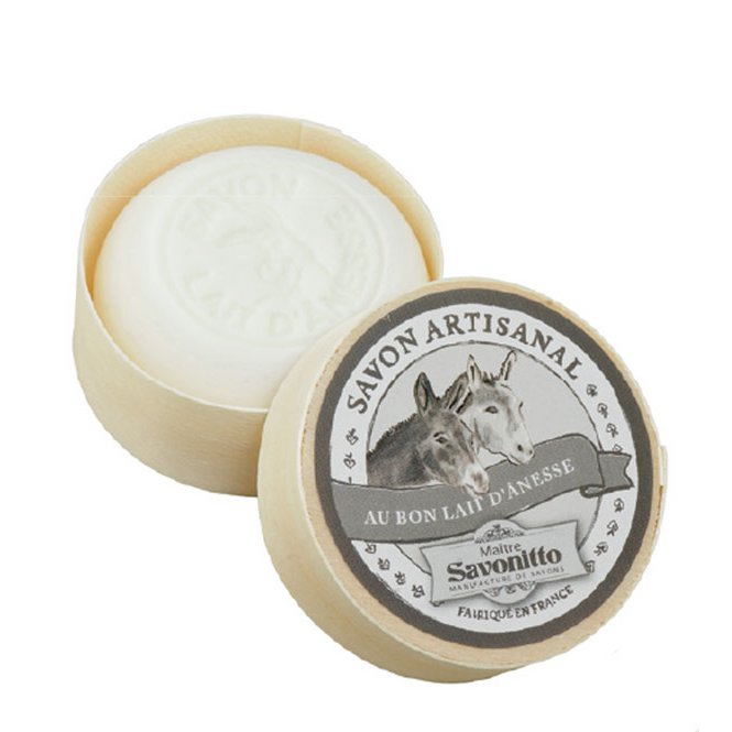 Donkey Milk Soap in wooden box 100g
