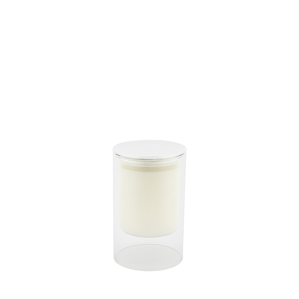 White candle Musc perfume 7x11.3cm