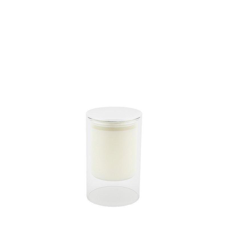 White candle Musc perfume 7x11.3cm