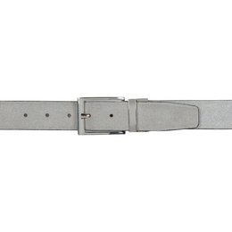 K4002AFB | Doubleface Men's Belt in Genuine Leather, Smooth and Suede. Color Black / Gray. Dimensions: 125 x 3.5 x 0.5 cm (waistline 110 cm). Packaging: rigid bottom/lid Gift Box