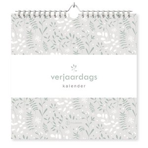 Fyllbooks Verjaardagskalender - Botanical