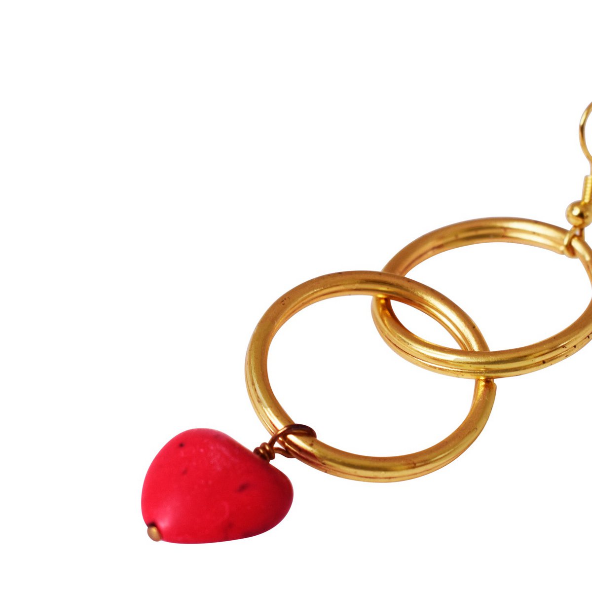 Pendientes en forma de corazón retro de los años 90, pendientes de corazón coloridos, pendientes de inspiración vintage, joyería Nostalgia | por lovebynlanla