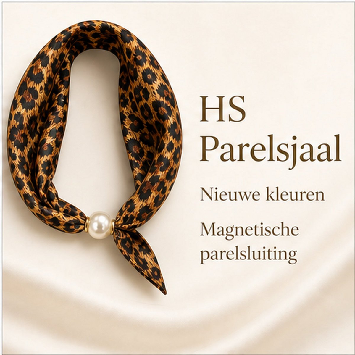HS Pearl Scarf New Colors - Magnetic Pearl Closure