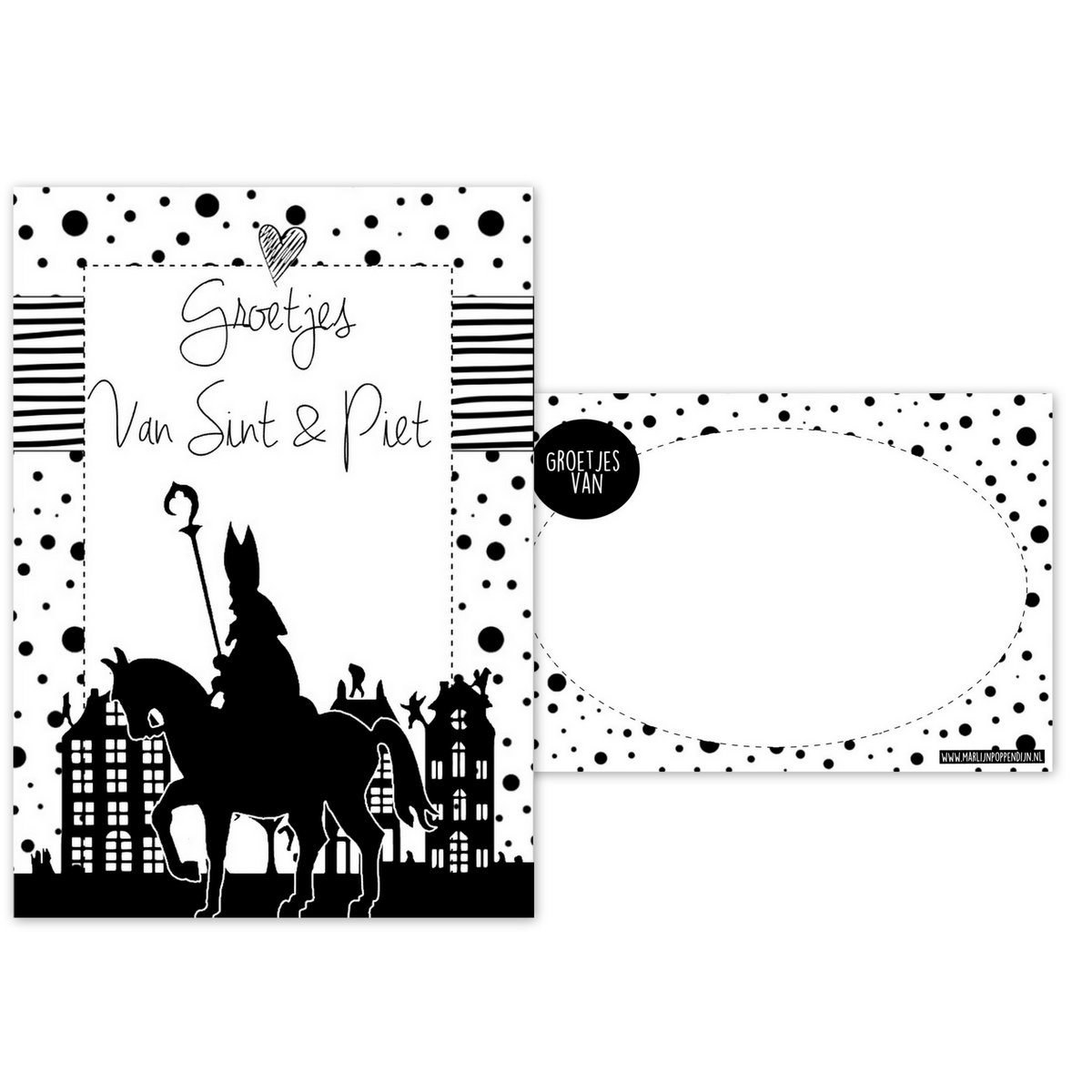 A6 Karte Sint & Piet